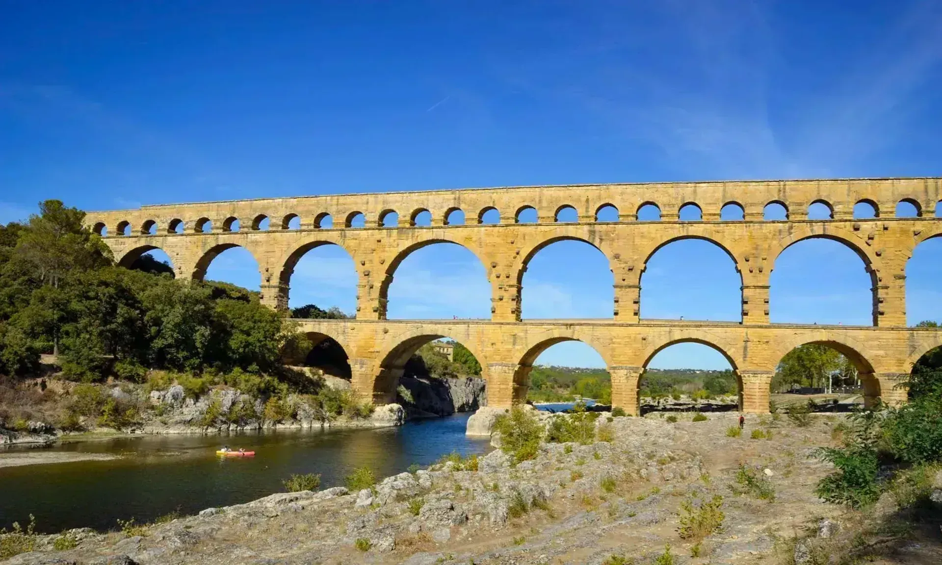 The Pont du Gard Aqueduc: 2,000 years old and still standing strong